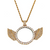 CUSTOM PICTURE NECKLACE WITH ANGEL WINGS